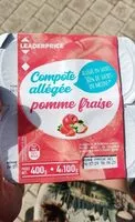 Mängden socker i Compote Pomme Fraise Allégée en sucres