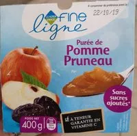 Mängden socker i Purée de Pomme Pruneau - Sans sucres ajoutés