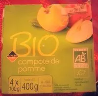 Mängden socker i Compote de pomme bio