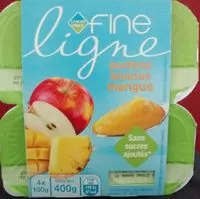 Mängden socker i Fine ligne - Purée de pomme ananas mangue
