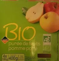 Mängden socker i Purée de fruits pomme poire
