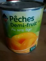 Mängden socker i Pêches Demi-fruit au sirop léger