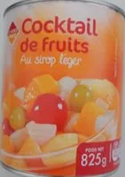 Mängden socker i Cocktail de fruits au sirop léger
