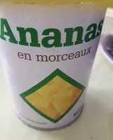 Mängden socker i Ananas en morceaux