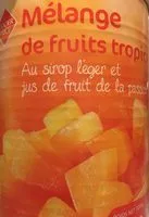 Mängden socker i Fruits au Sirop Léger