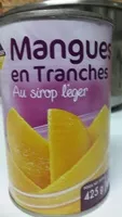 Mängden socker i Mangues en tranches au sirop léger
