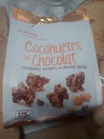 Mängden socker i cacahuettes enrobees de chocolat au lait