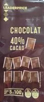 Mängden socker i Chocolat 40% cacao