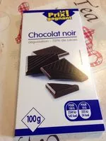 Mängden socker i Tablettes de chocolats noir