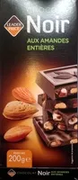 Mängden socker i Chocolat noir aux amandes entières