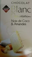 Mängden socker i Blanc Dégustation Noix de Coco & Amandes