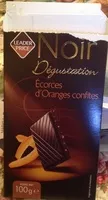 Mängden socker i Dégustation - Chocolat Noir  aux écorces d'oranges confites