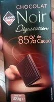 Mängden socker i Chocolat Noir Dégustation 85% de Cacao