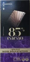 Mängden socker i Chocolat noir Dégustation