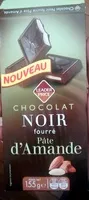 Mängden socker i Chocolat noir fourré pâte d'Amande
