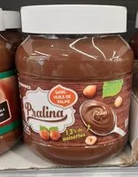 Mängden socker i Pralina