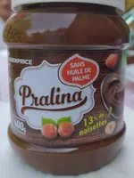 Mängden socker i Pralina