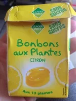 Mängden socker i Bonbons aux plantes 