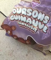 Mängden socker i Ourson guimauve fantaisie, chocolat au lait