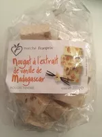 Mängden socker i Nougat à l'extrait de vanille de Madagascar