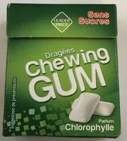 Mängden socker i Dragées Chewing Gum - Parfum Chlorophylle