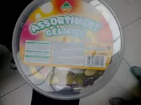 Mängden socker i Assortiment gélifiés