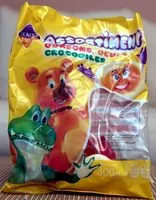 Mängden socker i Assortiment Oursons, œufs, crocodiles