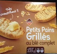 Mängden socker i Petits pains grillés au blé complet