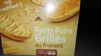 Mängden socker i Petits Pains Grillés au Froment