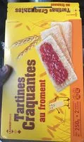 Mängden socker i Tartines Craquantes au Froment