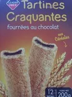 Mängden socker i Tartines Craquantes Fourrées au Chocolat