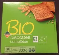 Mängden socker i Biscottes complètes Bio
