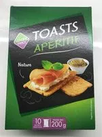 Mängden socker i Toasts apetitif