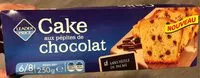 Mängden socker i Cake aux pepites de chocolat