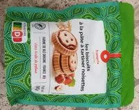 Mängden socker i Les biscuits à la pâte à tartiner noisettes