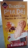 Mängden socker i Biscuits P'tit Déj