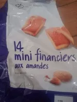 Mängden socker i 14 mini financiers aux amandes pur beurre