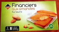 Mängden socker i Financiers aux amandes pur beurre