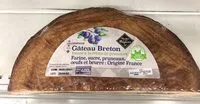 Mängden socker i Gâteau breton fourré à la crème de pruneaux