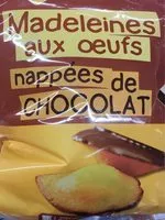 Mängden socker i Madeleines aux oeufs nappées de chocolat