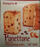 Mängden socker i Panettone aux raisins secs et écorces d'oranges confites