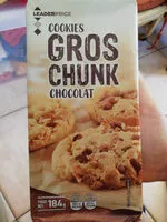 Mängden socker i Cookie gros chunk chocolat