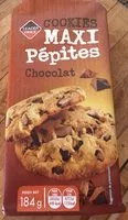 Mängden socker i Cookies Maxi Pépites Chocolat