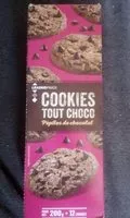 Mängden socker i Cookies Tout Choco - Pépites de chocolat