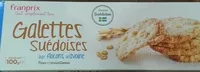 Mängden socker i Galettes suédoises aux flocons d'avoine