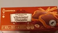 Mängden socker i Tartelettes chocolat noisette