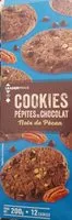 Mängden socker i cookie pepites de chocolat noix de pécan