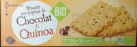 Mängden socker i Biscuits aux Pépites de Chocolat et Quinoa Bio
