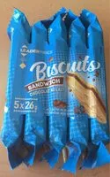 Mängden socker i Biscuits Sandwich chocolat au lait