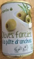 Mängden socker i Olives farcies a la pate d'anchois
